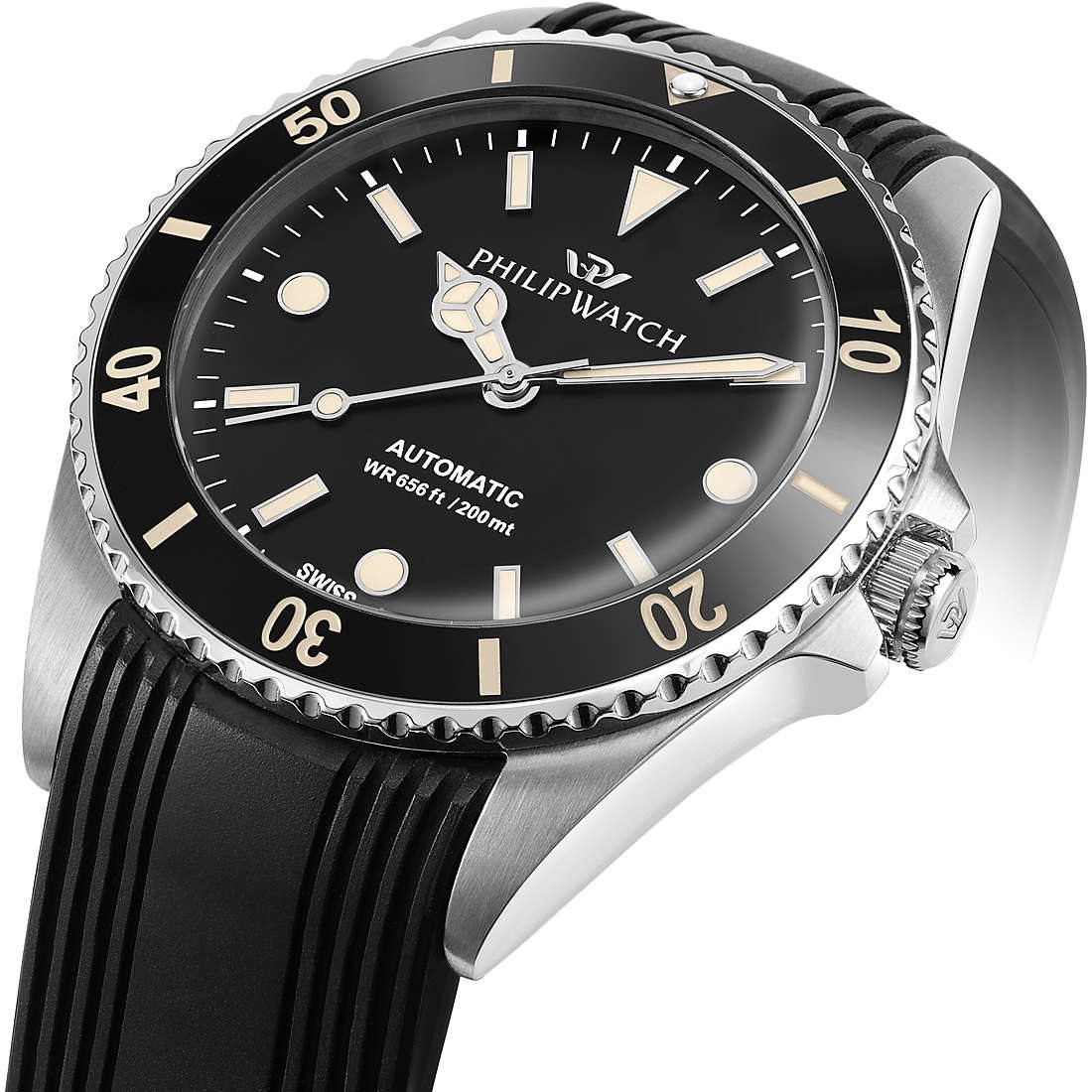 Oiritaly Reloj Mecanico Hombre Philip Watch Caribe Diving Relojes